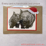 Christmas cards - handmade - packs from 3 upward