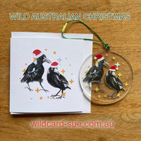 Christmas ornament + matching card set