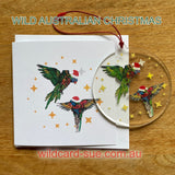 Christmas ornament + matching card set