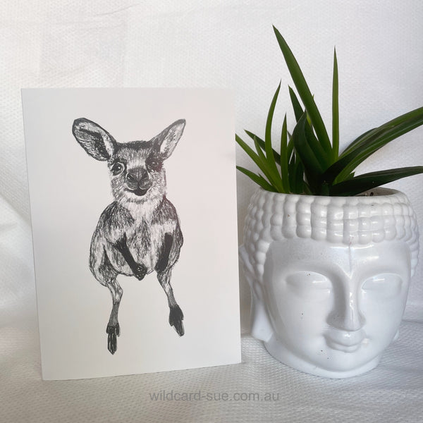 Kangaroo card - Josephine the Kangaroo